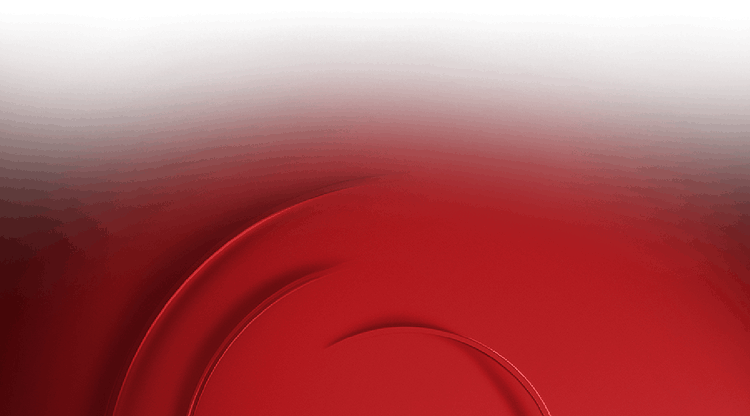 Abstract image featuring a smooth gradient from white at the top to deep red at the bottom, with curved, embossed lines creating a sense of depth and motion in the center and lower portion.