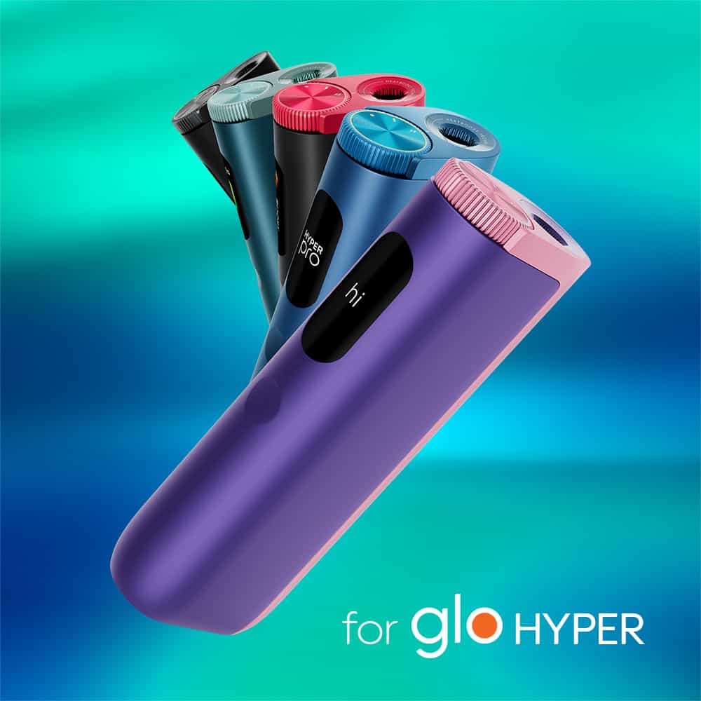 Four colorful veo™ Polar Twist devices, each cylindrical with a button, are displayed on a blue-green gradient background. The text "veo™ Polar Twist" appears in the bottom right corner.