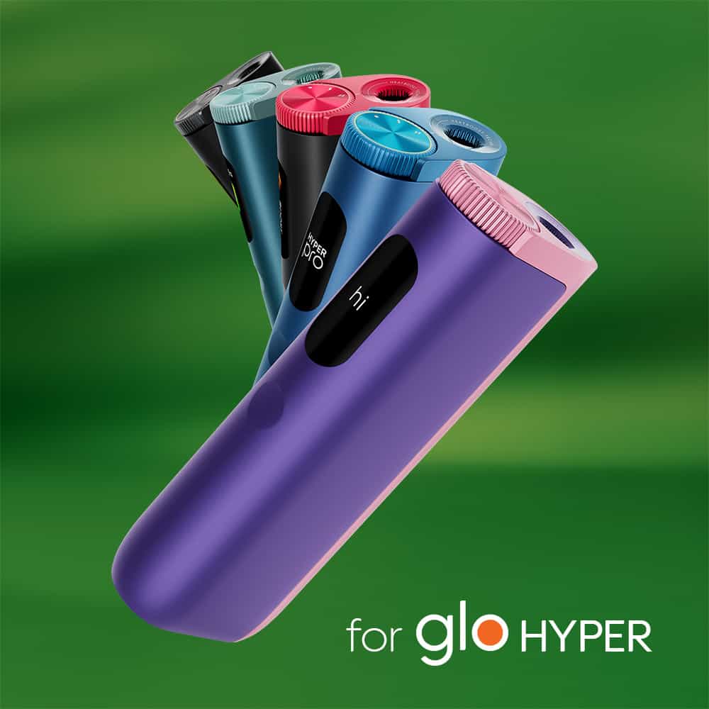 A lineup of colorful veo™ Green Click devices is displayed against a green background, with the text for veo™ Green Click at the bottom right.